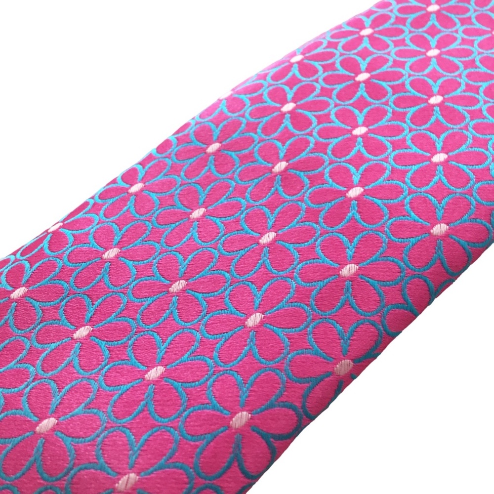 Ted Baker Flower Woven Silk Neck Tie Like New - Picture 2 of 7